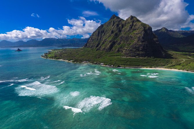 All Inclusive Ultimate Circle Island Tour, Waimea Falls & Lunch - Mokoli‘i and the east coast: Chinaman’s Hat in photos, not swimmable water
