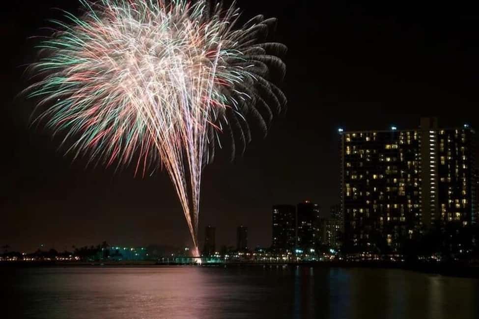 Board from Waikiki Beach: Friday Night Fireworks sail - Where You Start: Duke Paoa Kahanamoku Statue (and a Summer Plan B)