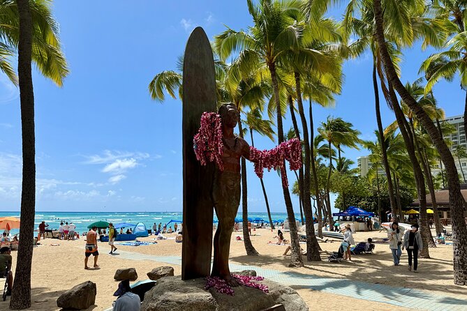 Downtown Honolulu Food Tour with 5 Local Favorites Tastings - Fort DeRussy Beach Park and the Royal Hawaiian: shorelines, defense, and pink stucco