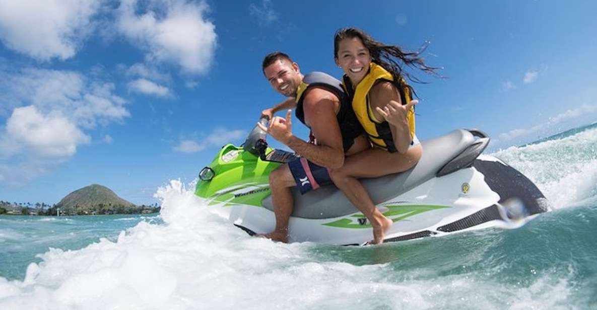 Hawaii Kai: Maunalua Bay Jet Ski Ride - Solo vs Tandem on One Jet Ski in Hawaii Kai