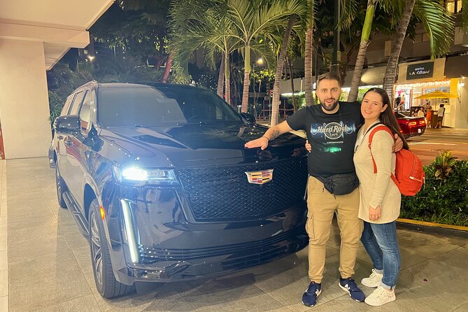 Honolulu SUV Transfer - Hotel, Airport, Port (1-5 passengers) - Add-On Lei Greeting: Optional, Clear, and Priced Per Person