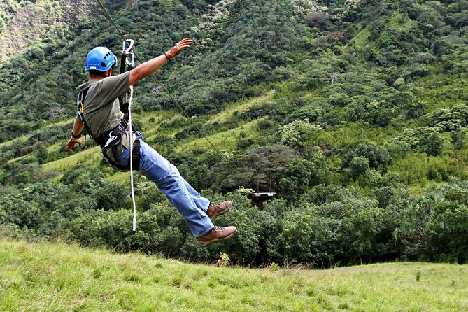 Kualoa Ranch - Zipline Tour - Safety gear and the automatic braking system that calms your nerves