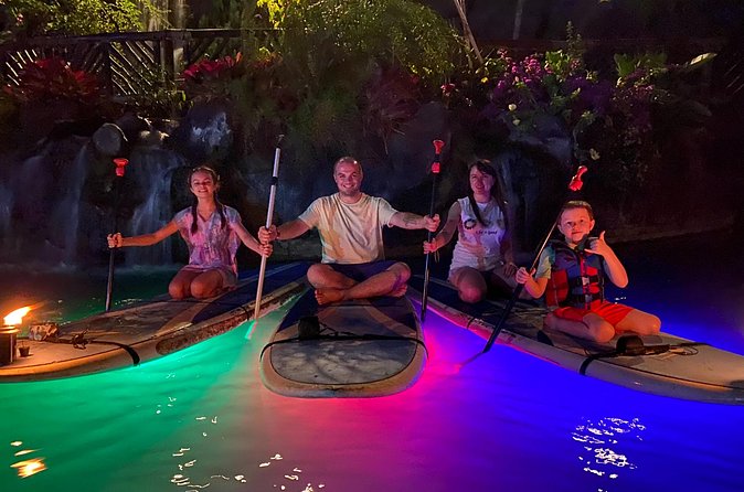 Lunar Legends Night Stand up Paddle Kayak Water Experience - The moonlit route: LED water, small waterfalls, and star-gazing time