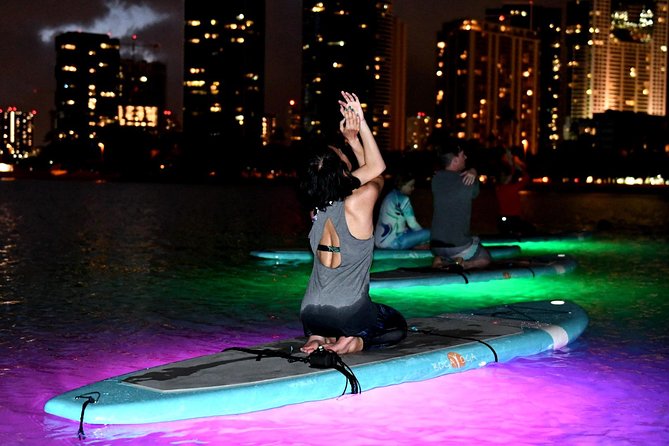 Night SUP Yoga in Honolulu, Hawaii - Photos and the One Detail That Can Upset People