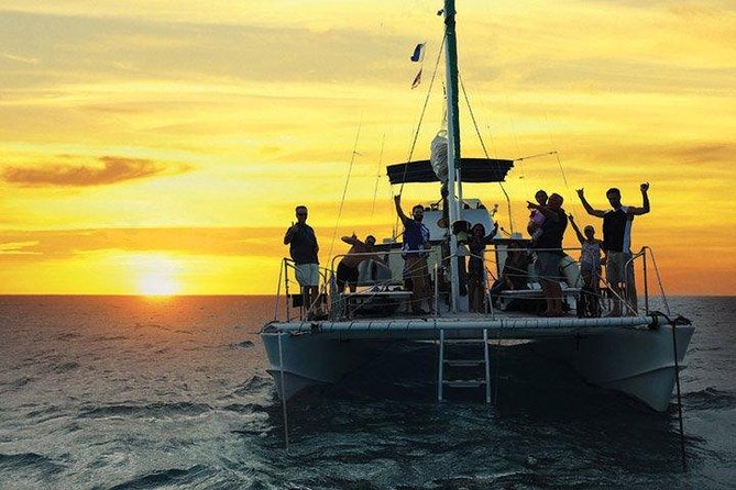 Oahu Catamaran Waikiki Sunset on 40 Foot Catamaran: Food and BYOB - Waikiki from the ocean: why this catamaran feels different