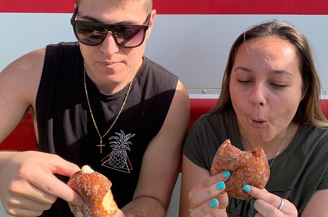 Oahu in a Day: Waterfall - Food Trucks - Lookouts - Small Crowds - Kahuku food trucks: garlic shrimp, poke, and “pick the right line”