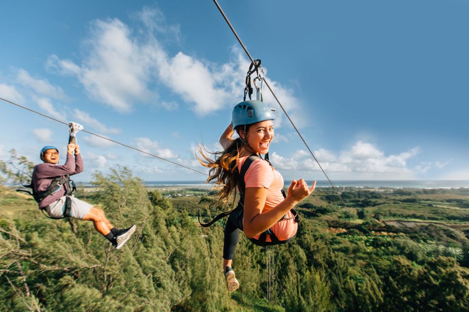 Oahu: North Shore Zip Line Adventure with ATV and Farm Tour - The ATV climb that turns the North Shore into a view deck