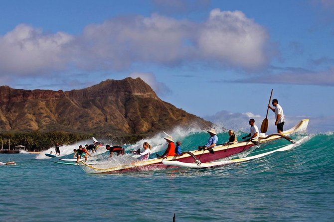Outrigger Canoe Surfing - The On-Water Session: 20 Minutes Listed, About 30 Minutes on the Water