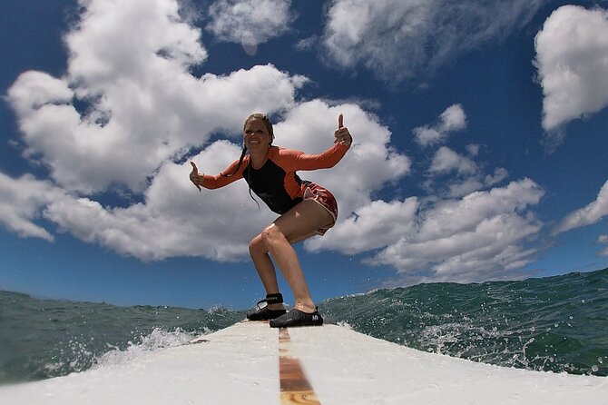 Surf Lesson Without the Crowds Including GoPRO Videos - Meeting at 75 Ala Moana Park Dr and what you’ll do first