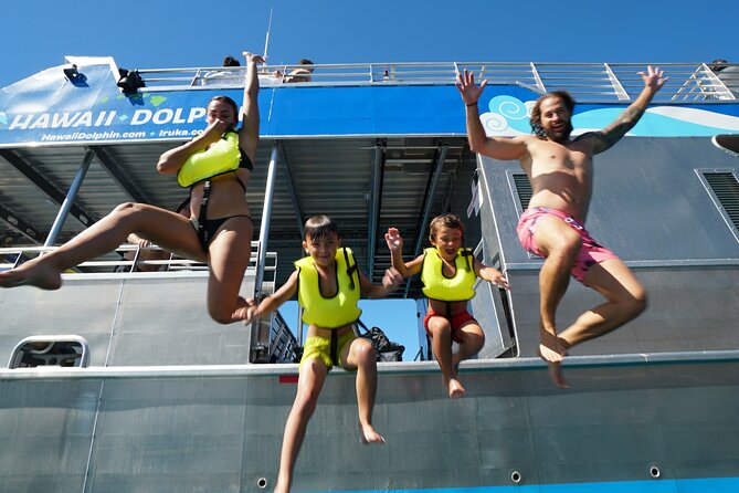 Swim with Dolphins Catamaran with Waterslide & Lunch on Oahu - The Boat Ride Reality: Sea Sickness and Bumpy Water